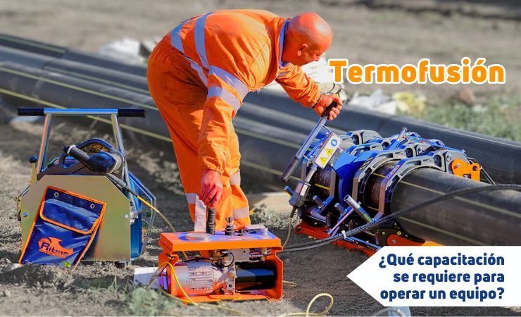 ¿Qué capacitación se requiere para operar una máquina de termofusión de manera segura y eficiente?
